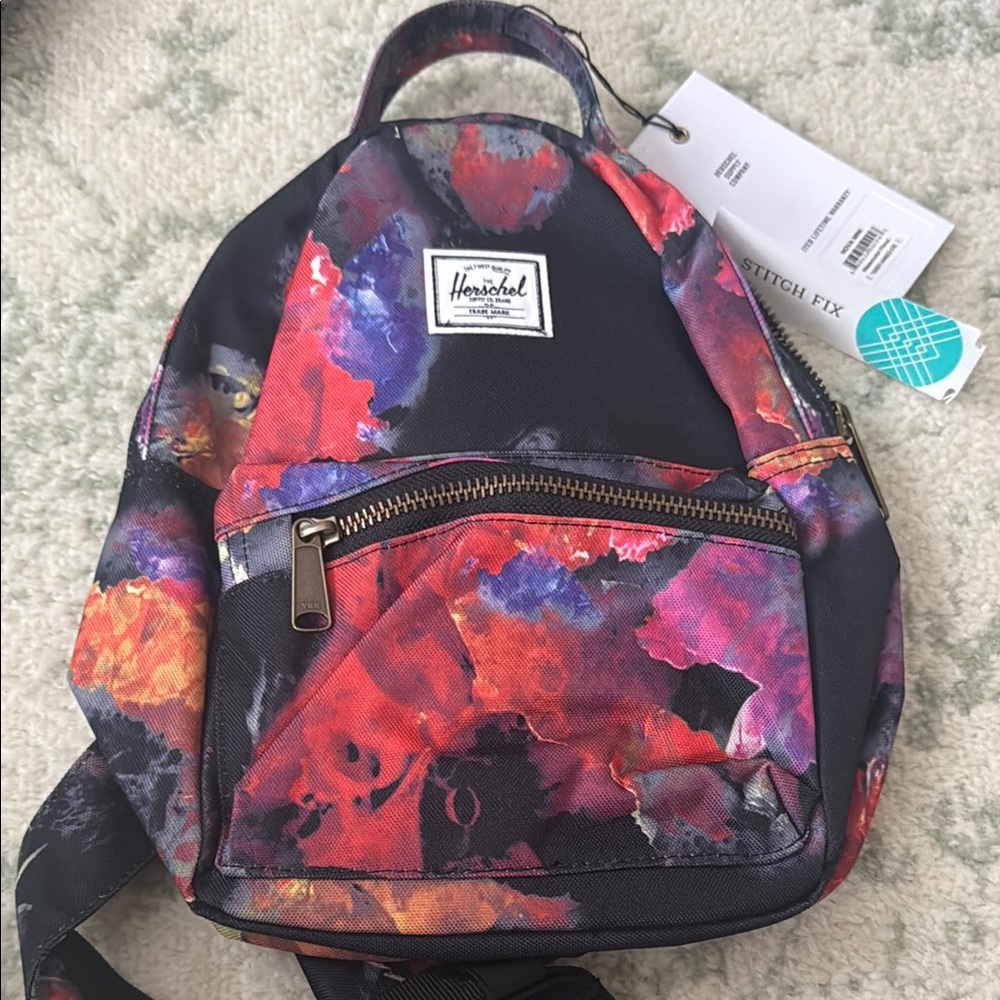 Herschel Supply Company Red and Black Backpack Vibrant Design